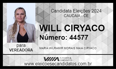 Candidato WILL CIRYACO 2024 - CAUCAIA - Eleições