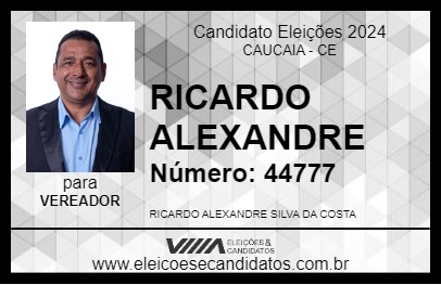 Candidato RICARDO ALEXANDRE 2024 - CAUCAIA - Eleições