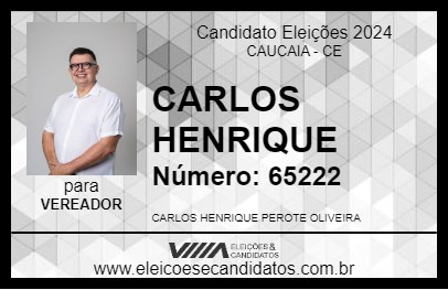 Candidato CARLOS HENRIQUE 2024 - CAUCAIA - Eleições