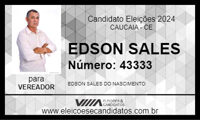 Candidato EDSON SALES 2024 - CAUCAIA - Eleições