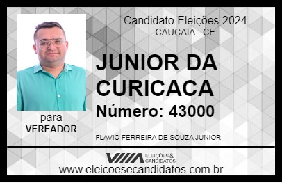 Candidato JUNIOR DA CURICACA 2024 - CAUCAIA - Eleições