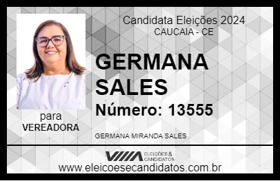 Candidato GERMANA SALES 2024 - CAUCAIA - Eleições