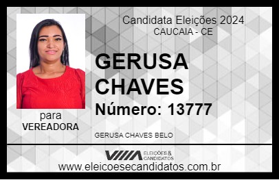 Candidato GERUSA CHAVES 2024 - CAUCAIA - Eleições