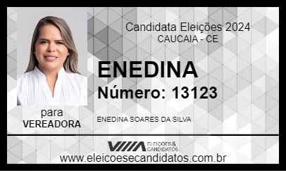 Candidato ENEDINA 2024 - CAUCAIA - Eleições