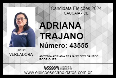 Candidato ADRIANA TRAJANO 2024 - CAUCAIA - Eleições