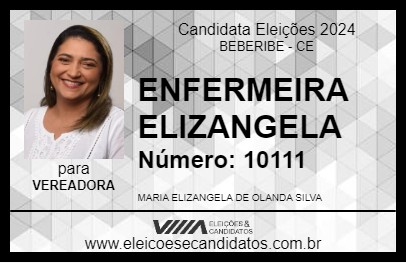 Candidato ENFERMEIRA ELIZANGELA 2024 - BEBERIBE - Eleições