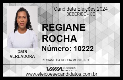 Candidato REGIANE ROCHA 2024 - BEBERIBE - Eleições