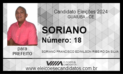 Candidato SORIANO 2024 - GUAIÚBA - Eleições