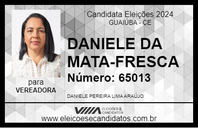 Candidato DANIELE DA MATA-FRESCA 2024 - GUAIÚBA - Eleições