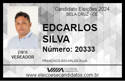 Candidato EDCARLOS SILVA 2024 - BELA CRUZ - Eleições