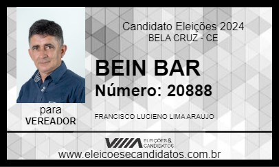 Candidato BEIN BAR 2024 - BELA CRUZ - Eleições