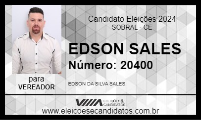 Candidato EDSON SALES 2024 - SOBRAL - Eleições