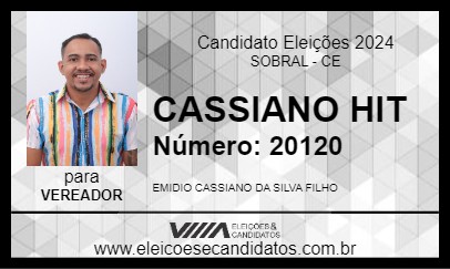 Candidato CASSIANO HIT 2024 - SOBRAL - Eleições