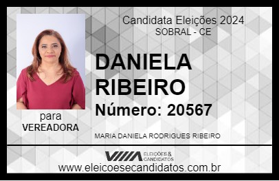 Candidato DANIELA RIBEIRO 2024 - SOBRAL - Eleições