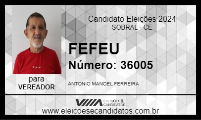 Candidato FEFEU 2024 - SOBRAL - Eleições