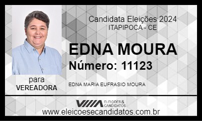 Candidato EDNA MOURA 2024 - ITAPIPOCA - Eleições