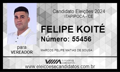 Candidato FELIPE KOITÉ 2024 - ITAPIPOCA - Eleições