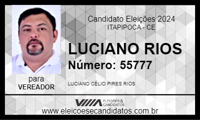 Candidato LUCIANO RIOS 2024 - ITAPIPOCA - Eleições