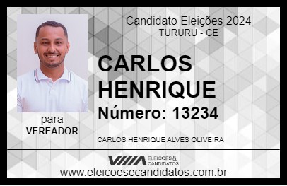 Candidato CARLOS HENRIQUE 2024 - TURURU - Eleições