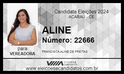 Candidato ALINE 2024 - ACARAÚ - Eleições