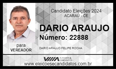 Candidato DARIO ARAUJO 2024 - ACARAÚ - Eleições