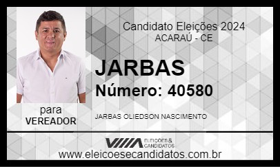 Candidato JARBAS 2024 - ACARAÚ - Eleições