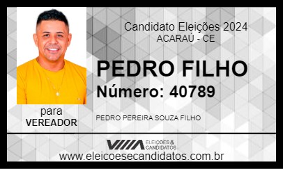 Candidato PEDRO FILHO 2024 - ACARAÚ - Eleições