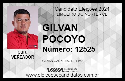 Candidato GILVAN POCOYO 2024 - LIMOEIRO DO NORTE - Eleições