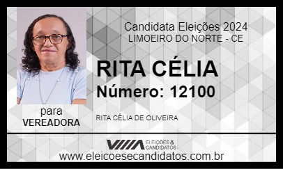 Candidato RITA CÉLIA 2024 - LIMOEIRO DO NORTE - Eleições