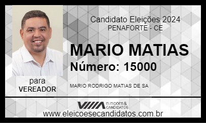 Candidato MARIO MATIAS 2024 - PENAFORTE - Eleições