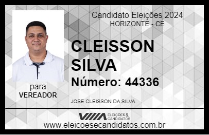 Candidato CLEISSON SILVA 2024 - HORIZONTE - Eleições