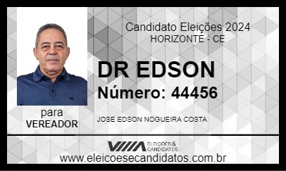 Candidato DR EDSON 2024 - HORIZONTE - Eleições