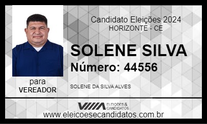 Candidato SOLENE SILVA 2024 - HORIZONTE - Eleições