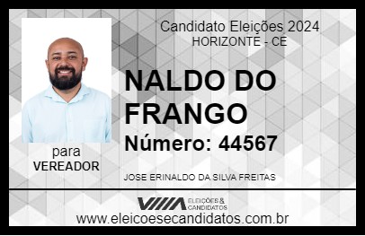 Candidato NALDO DO FRANGO 2024 - HORIZONTE - Eleições