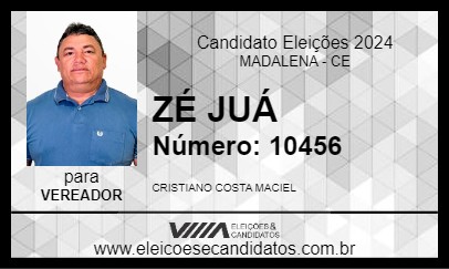 Candidato ZÉ JUÁ 2024 - MADALENA - Eleições