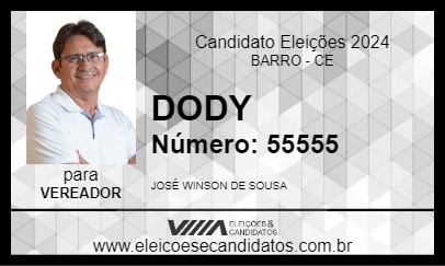 Candidato DODY 2024 - BARRO - Eleições