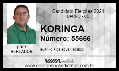 Candidato KORINGA 2024 - BARRO - Eleições