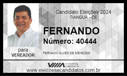 Candidato FERNANDO 2024 - TIANGUÁ - Eleições