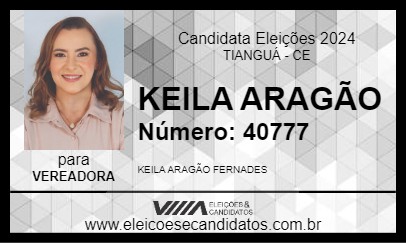 Candidato KEILA ARAGÃO 2024 - TIANGUÁ - Eleições