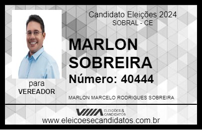 Candidato MARLON SOBREIRA 2024 - SOBRAL - Eleições