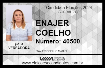 Candidato ENAJER COELHO 2024 - SOBRAL - Eleições