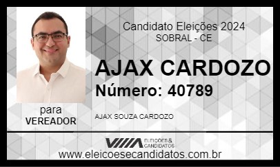 Candidato AJAX CARDOZO 2024 - SOBRAL - Eleições