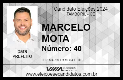 Candidato MARCELO MOTA 2024 - TAMBORIL - Eleições