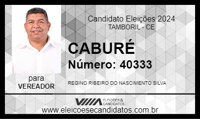 Candidato CABURÉ 2024 - TAMBORIL - Eleições