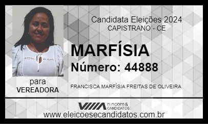 Candidato MARFÍSIA 2024 - CAPISTRANO - Eleições