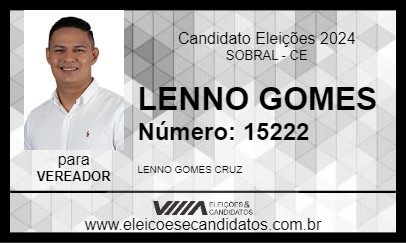 Candidato LENNO GOMES 2024 - SOBRAL - Eleições