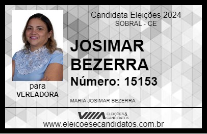 Candidato JOSIMAR BEZERRA 2024 - SOBRAL - Eleições