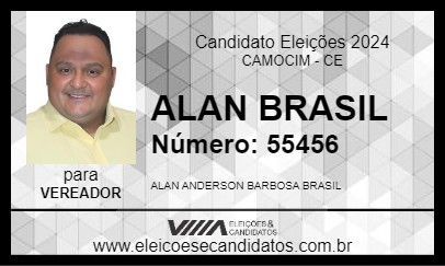 Candidato ALAN BRASIL 2024 - CAMOCIM - Eleições