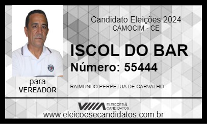 Candidato ISCOL DO BAR 2024 - CAMOCIM - Eleições