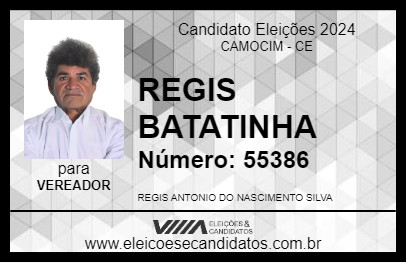 Candidato REGIS BATATINHA 2024 - CAMOCIM - Eleições